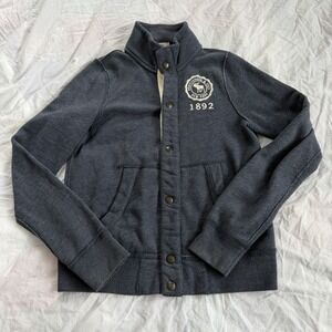 Abercrombie Kids XL (Muscle Fit) 1892 Snap Sweatshirt Jacket
